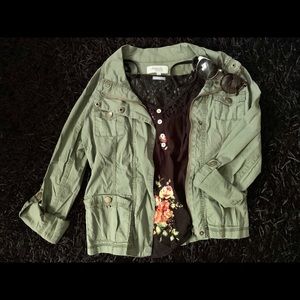 Charlotte Russe Lightweight Green Jacket
